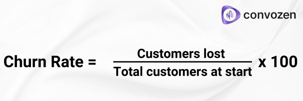 Formula for calculating churn rate