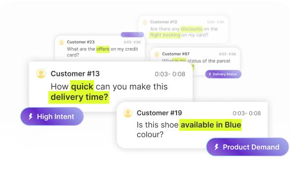 Voice of Customer analytics with word cloud, trend charts, and Zen Summary panel