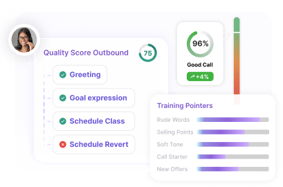 AI agent coaching interface with skill gap analysis and feedback