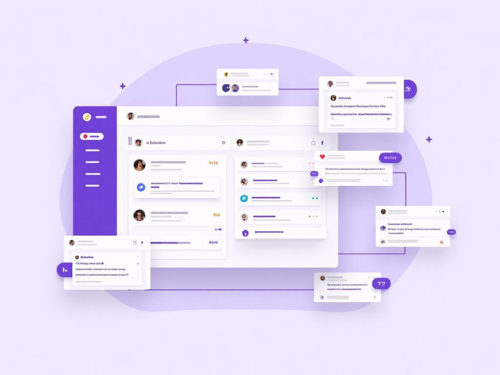 Unified social media memory dashboard showing cross-platform conversation context