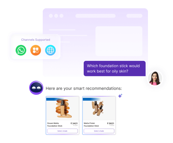 ConvoZen Chat AI agent dashboard showing multi-channel conversations and real-time metrics