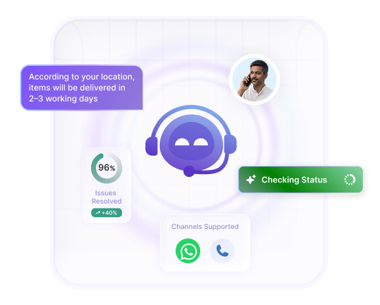 ConvoZen Voice AI agent dashboard showing real-time call monitoring and sentiment analysis