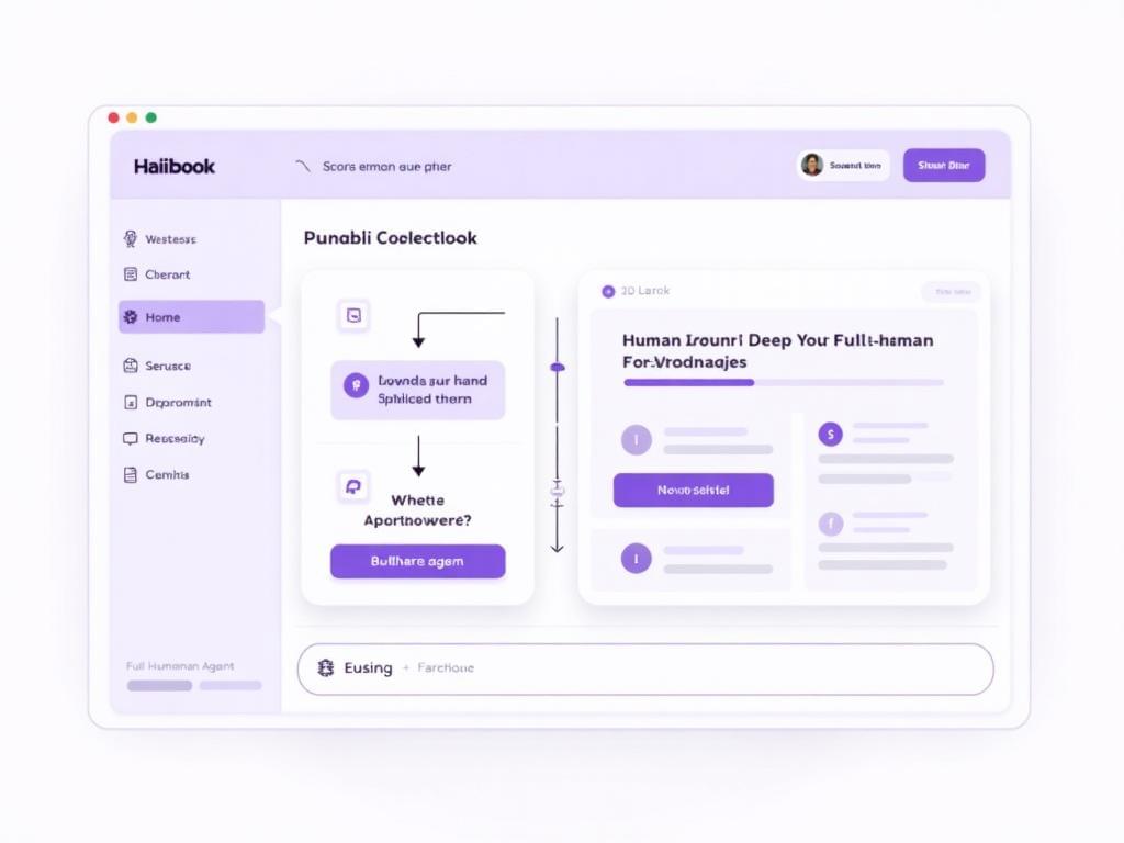 AI to human agent escalation flow with full context summary